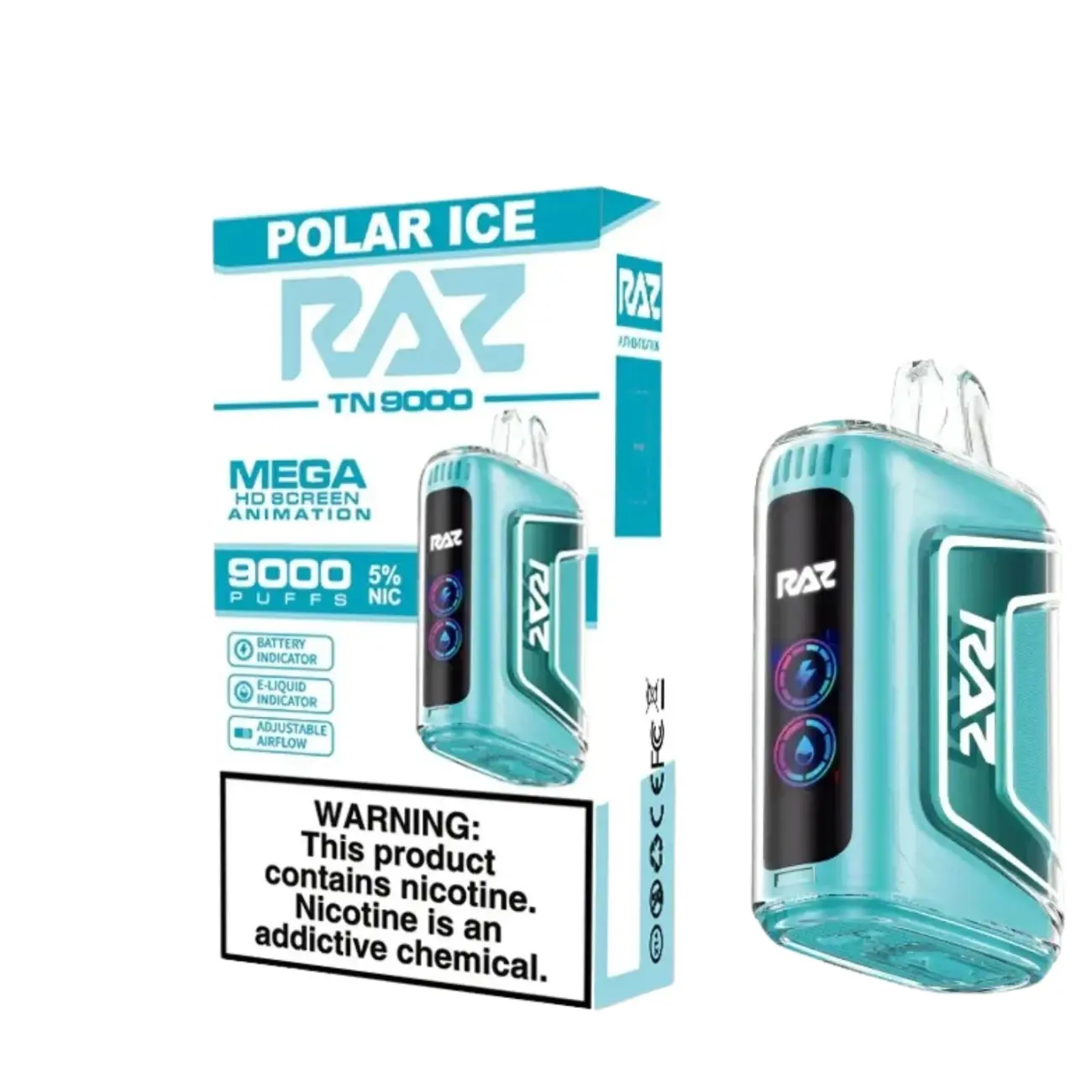 Raz TN 9000 Puffs Polar Ice