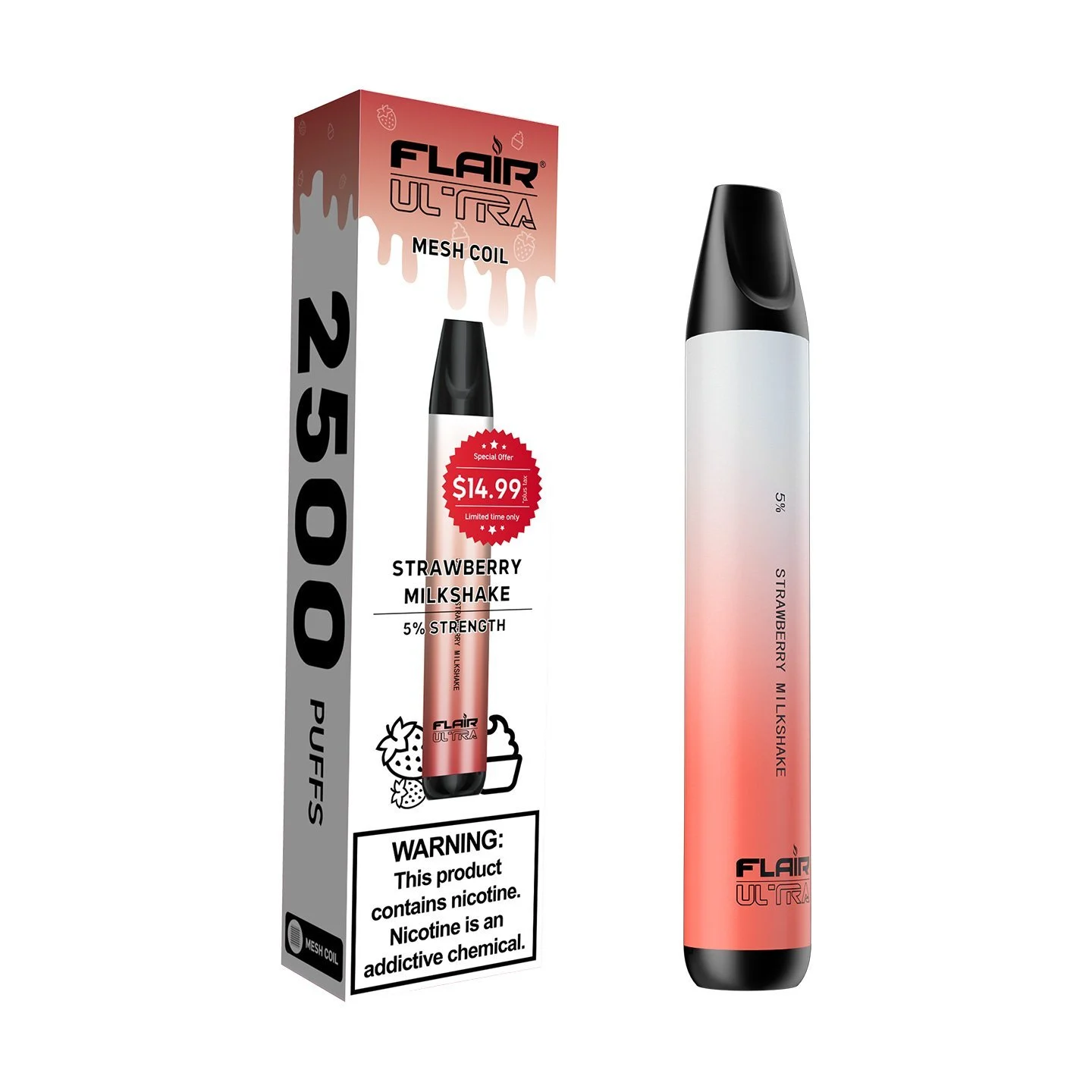 Flair Strawberry Milkshake 2500 Puffs