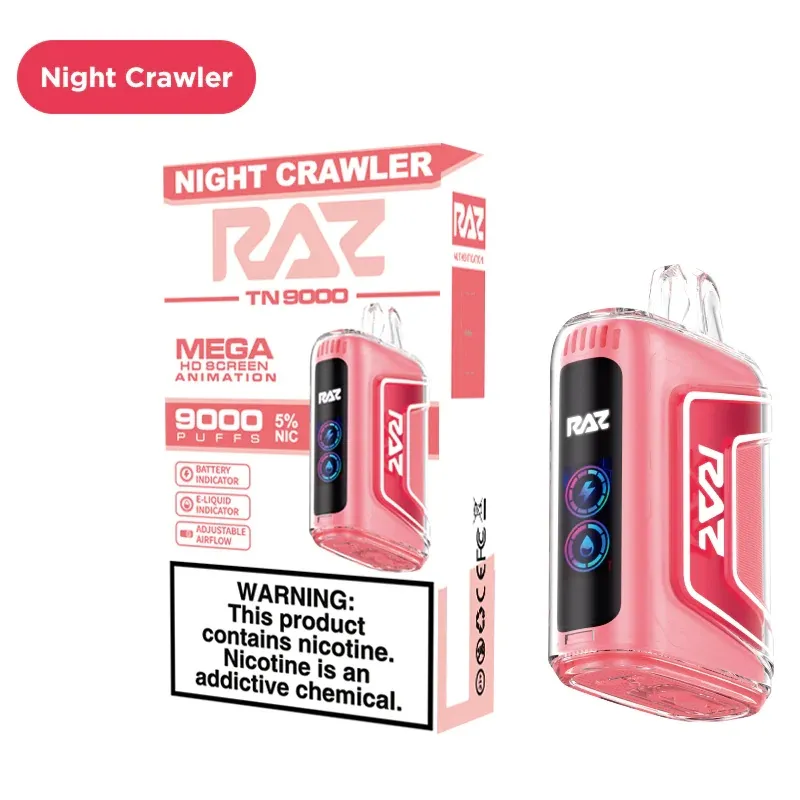 Raz TN 9000 Puffs Night Crawler