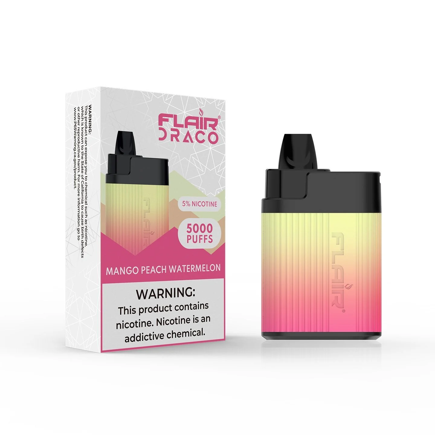 Flair Draco Mango Peach Watermelon 5000 Puffs