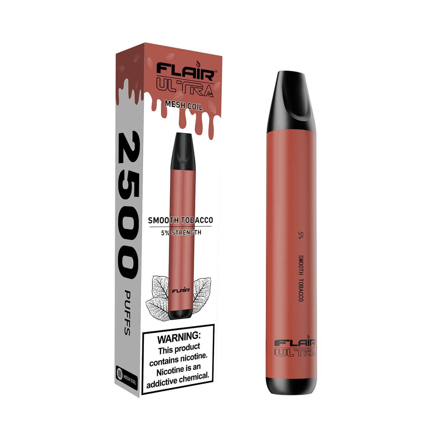 Flair Ultra Smooth Tobacco 2500 Puffs