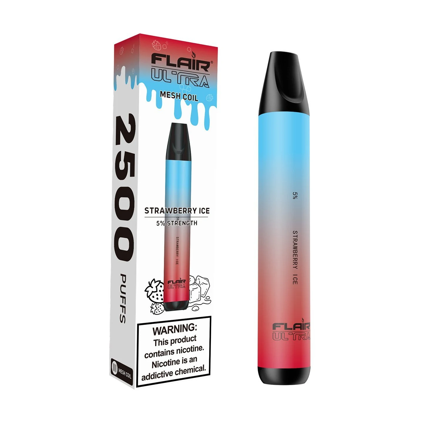Flair Ultra Strawberry Ice 2500 Puffs